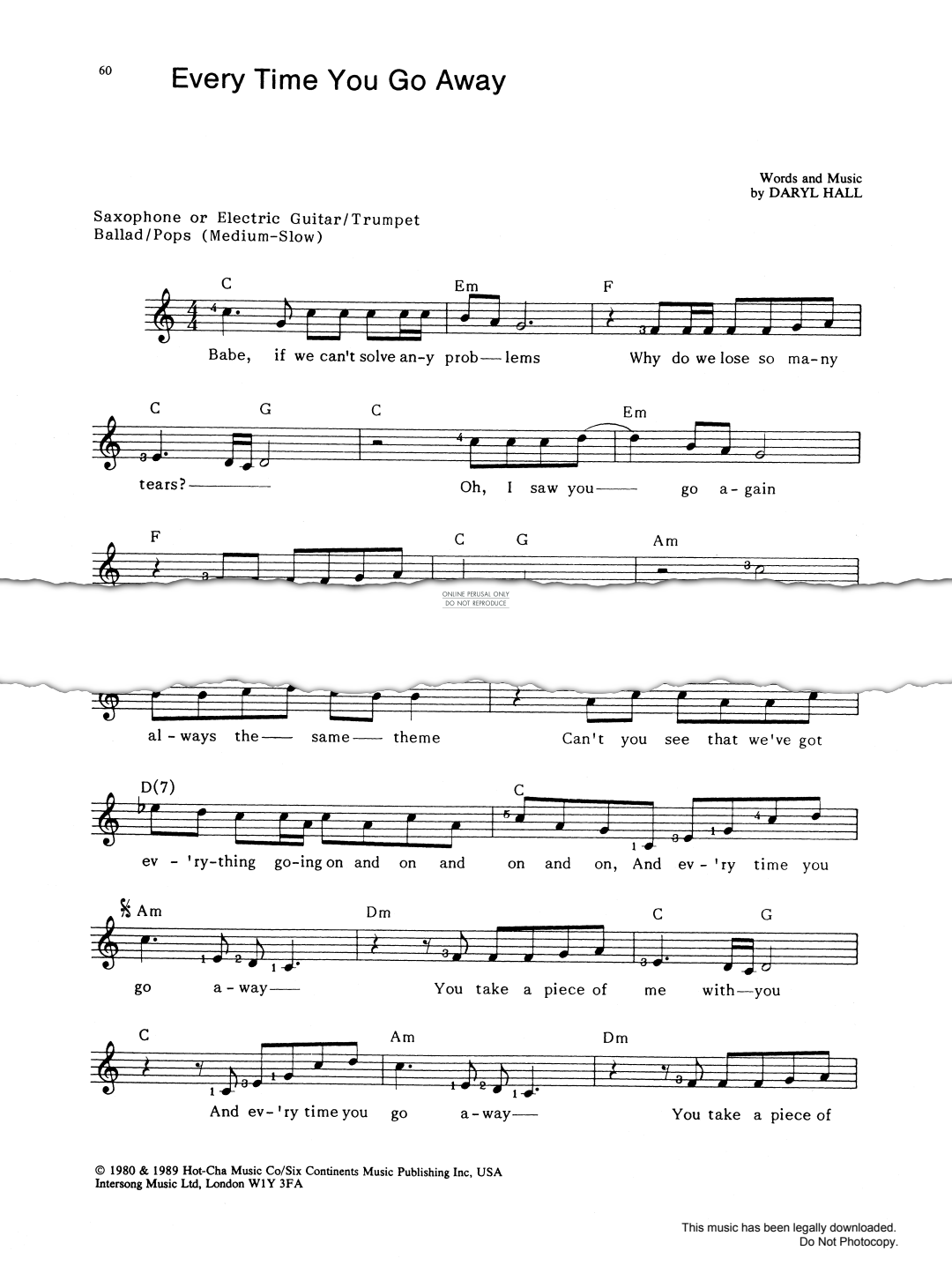 Produktbild zu: Everytime You Go Away