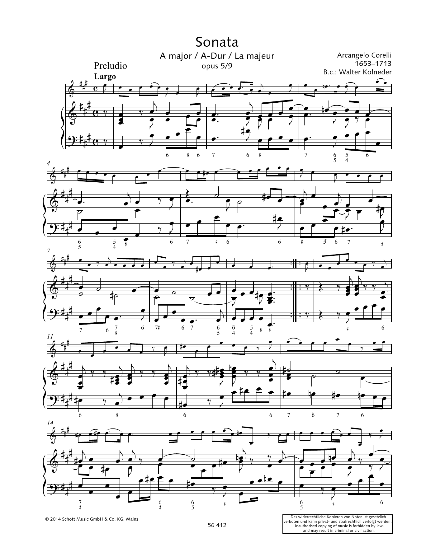 Produktbild zu: Sonata A Major