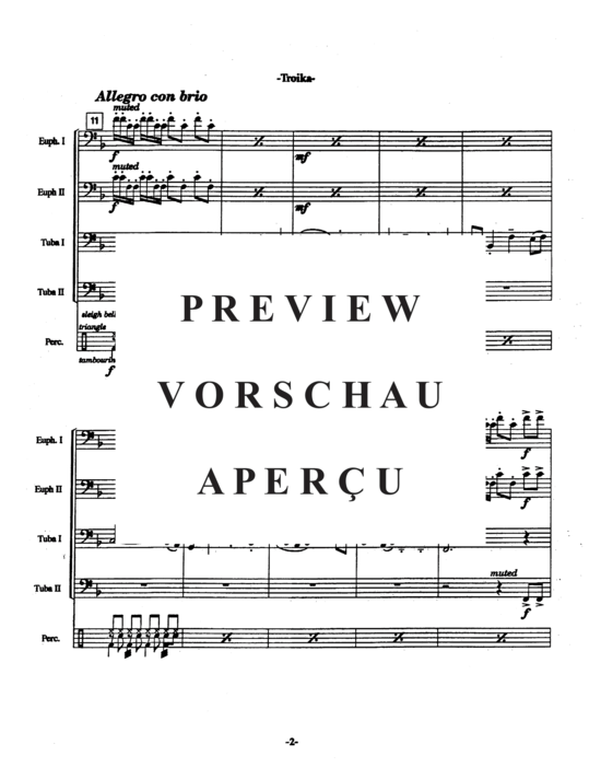 Product gallery: Page 6 of 21 Troika , , (Tuba Quartett EETT + opt. Percussion)