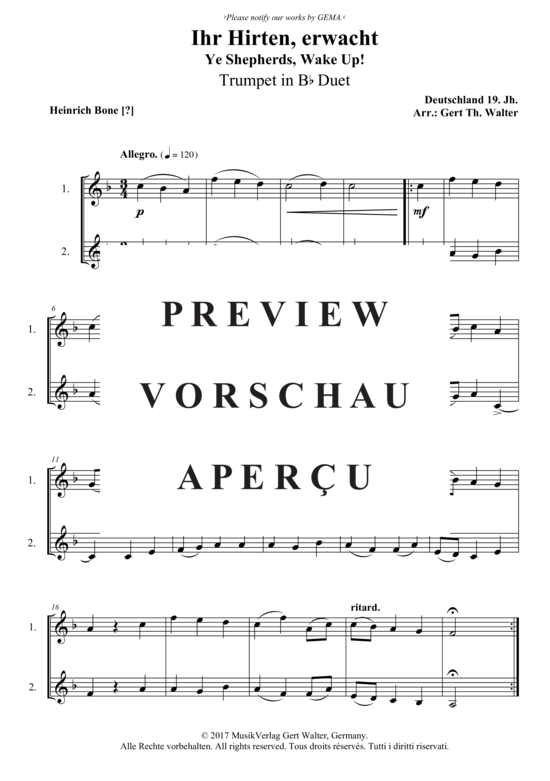 Produktbild zu: Ihr Hirten, erwacht Traditional