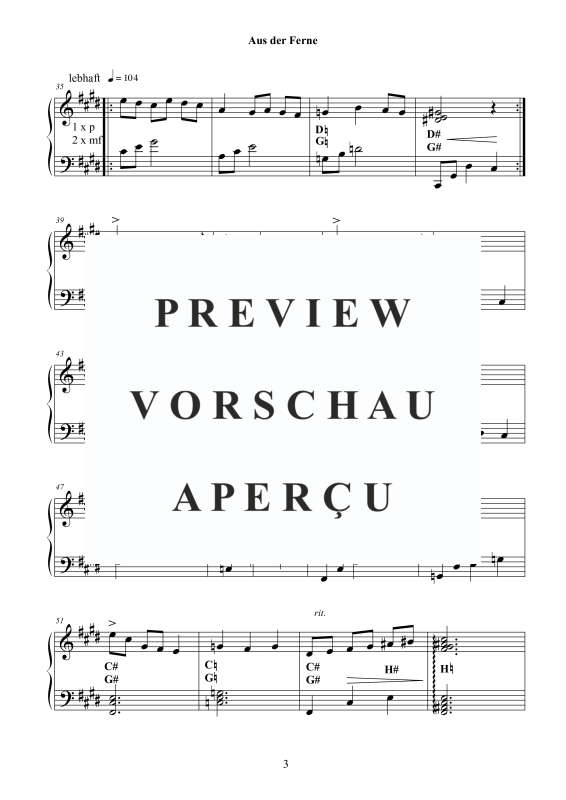 gallery: Aus der Ferne, , (concert harp solo)