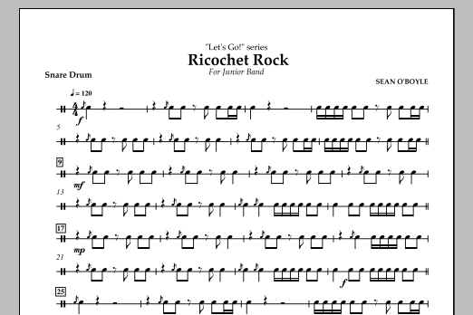 Ricochet Rock - Snare Drum - sheet music by - smd-323853 | notendownload