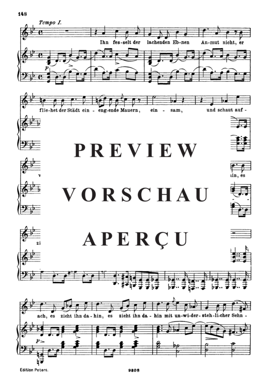 gallery: Das Heimweh D.851 , , (Gesang hoch + Klavier)