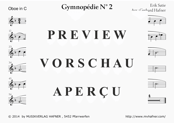 Product gallery: Page 9 of 11 Gymnopedie No. 2, , (large wind orchestra)