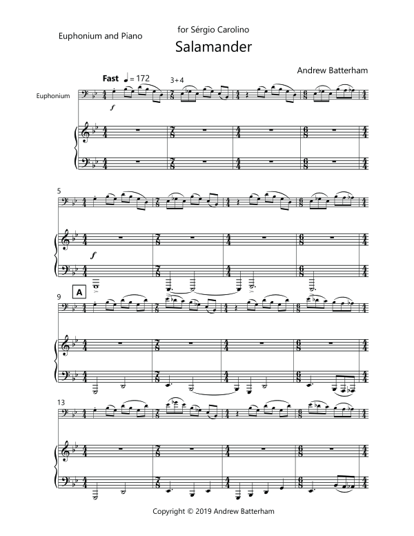 Product gallery: Page 1 of 11 Salamander, , (euphonium and piano)