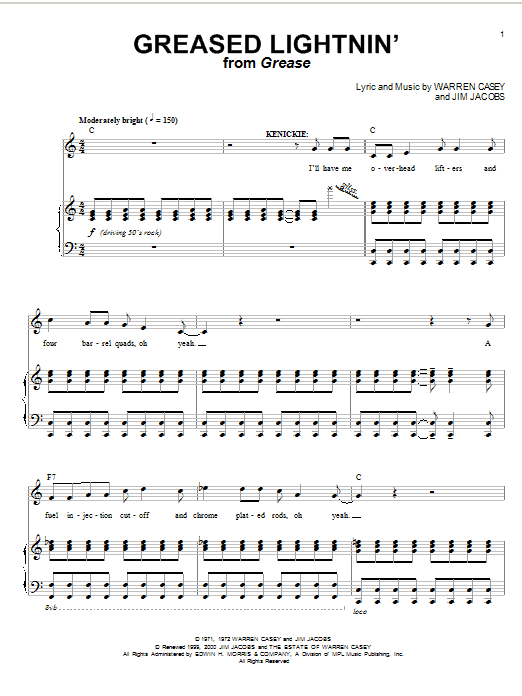 Produktbild zu: Greased Lightnin' (from Grease)