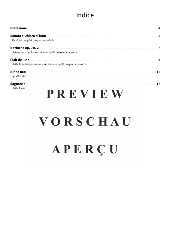 gallery: Pezzi notturni sognanti - Pezzi per pianoforte semplificati per la pace interiore, , Klavier Solo