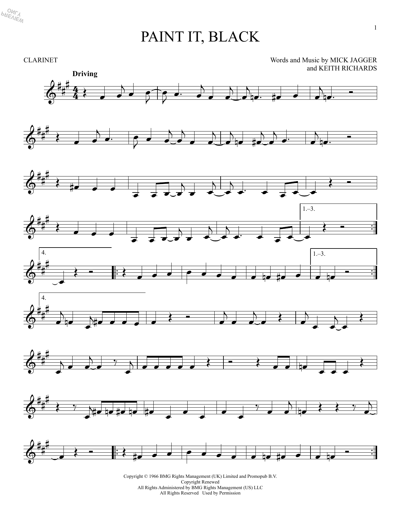 Product gallery: Page 1 of 1 Paint It, Black, The Rolling Stones