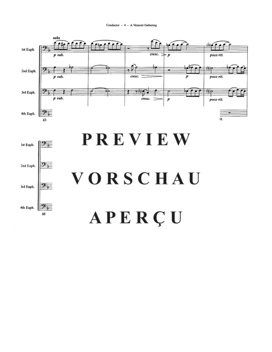 Product gallery: Page 6 of 10 A Vermont Gathering , , (Tuba Quartett EETT)