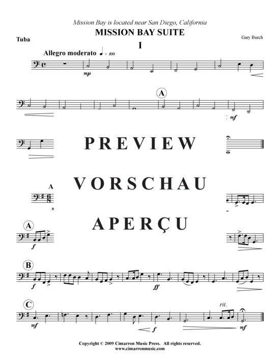 Produktgalerie: Seite 12 von 13 Mission Bay Suite, 4 Sätze , , (Tromp in B, Horn, Pos, Tuba)
