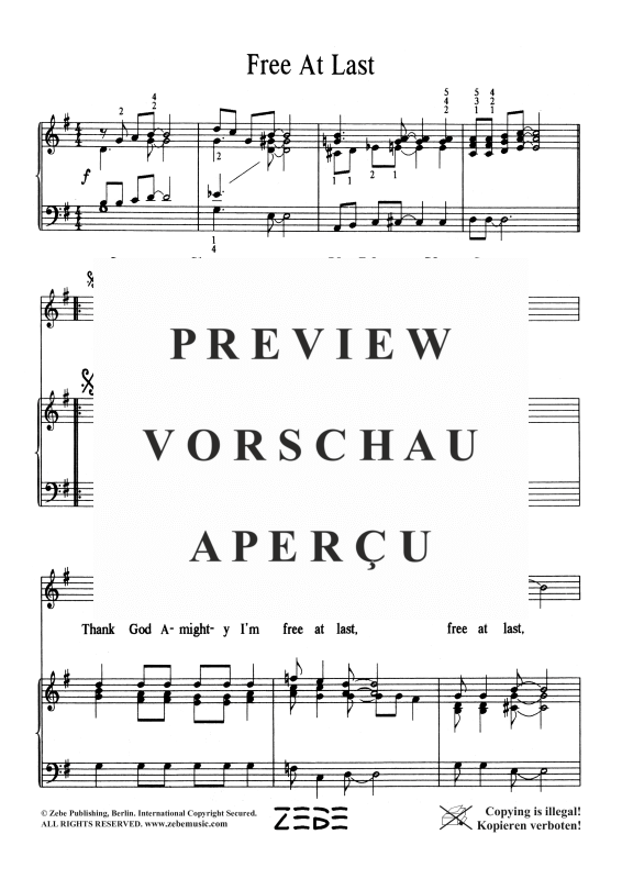 gallery: Free At Last, , Voice and Piano