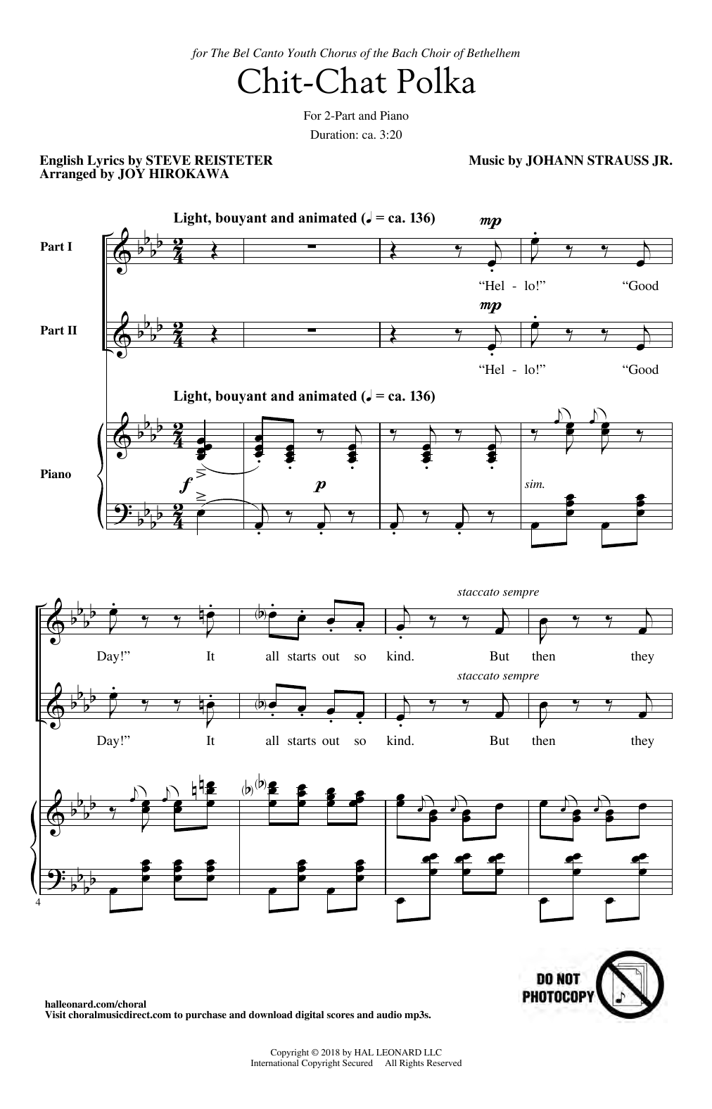 Product picture to: Chit-Chat Polka (arr. Joy Hirokawa)