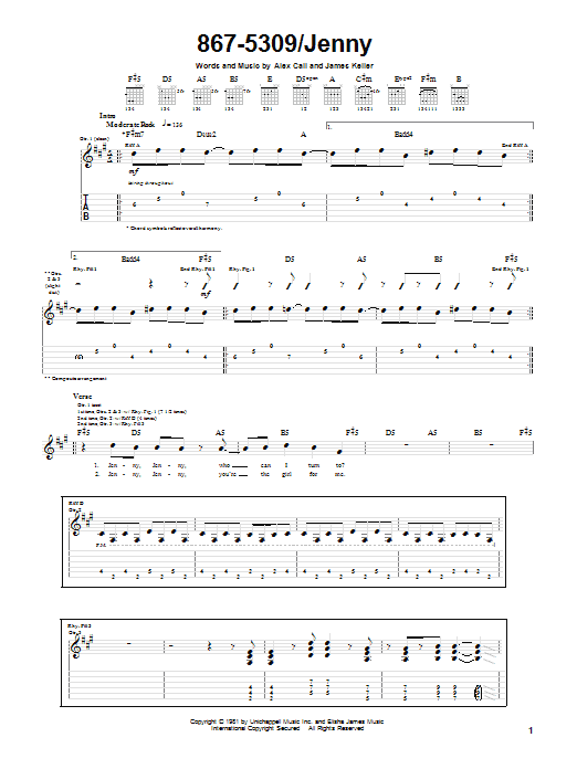 Product gallery: Page 1 of 1 867-5309/Jenny, Tommy Tutone
