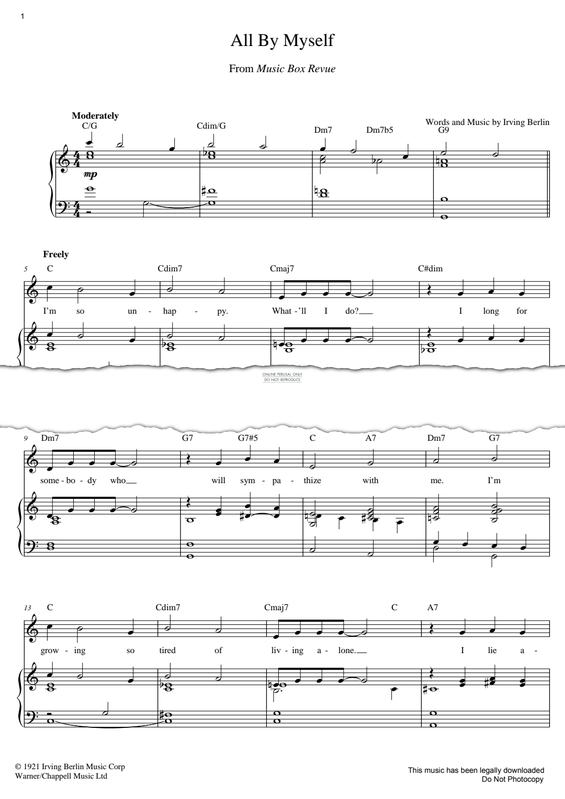 gallery: All By Myself, Irving Berlin, Gesang, Klavier