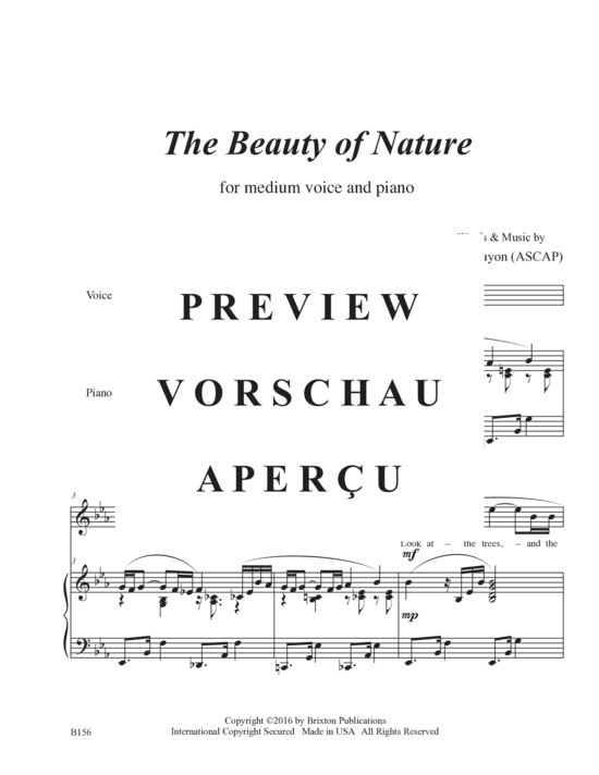 Product gallery: Page 4 of 11 The Beauty of Nature, , (voice + piano)