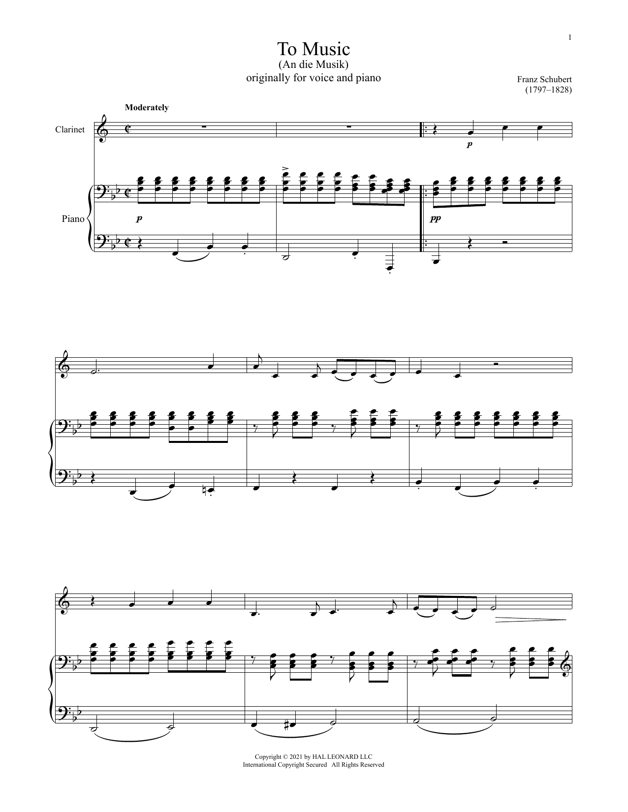 Produktbild zu: An Die Musik
