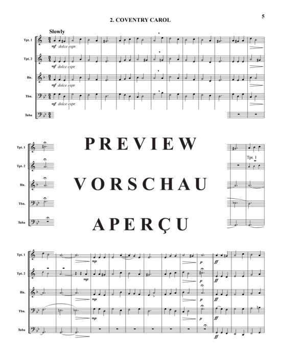 Produktgalerie: Seite 6 von 21 Carols for Brass, Set 1 , , (Blechbläserquintett)