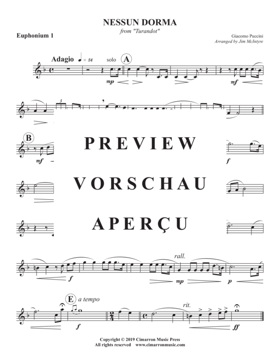 Product gallery: Page 6 of 10 Nessun Dorma , , (Tuba Quartett EETT)