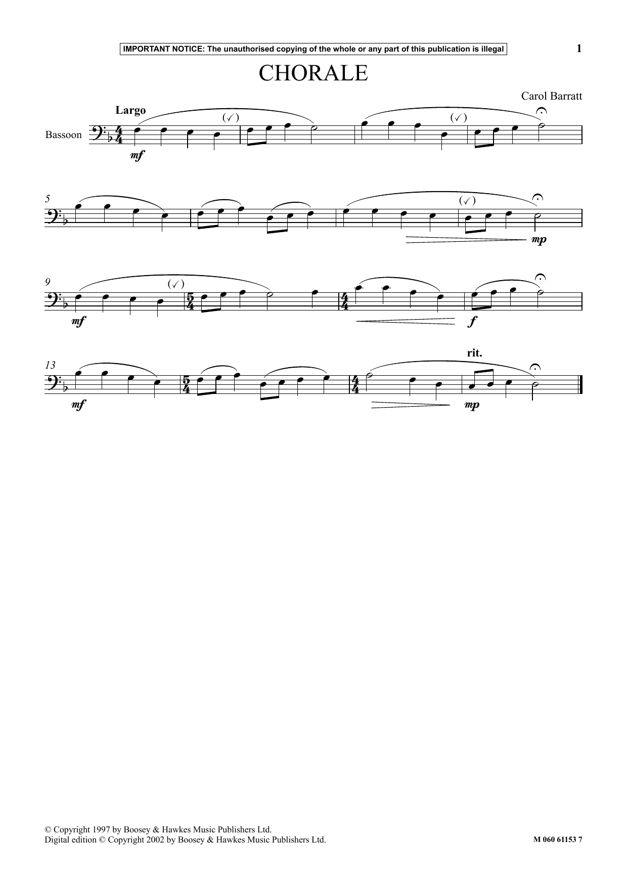 Product picture to: Chorale