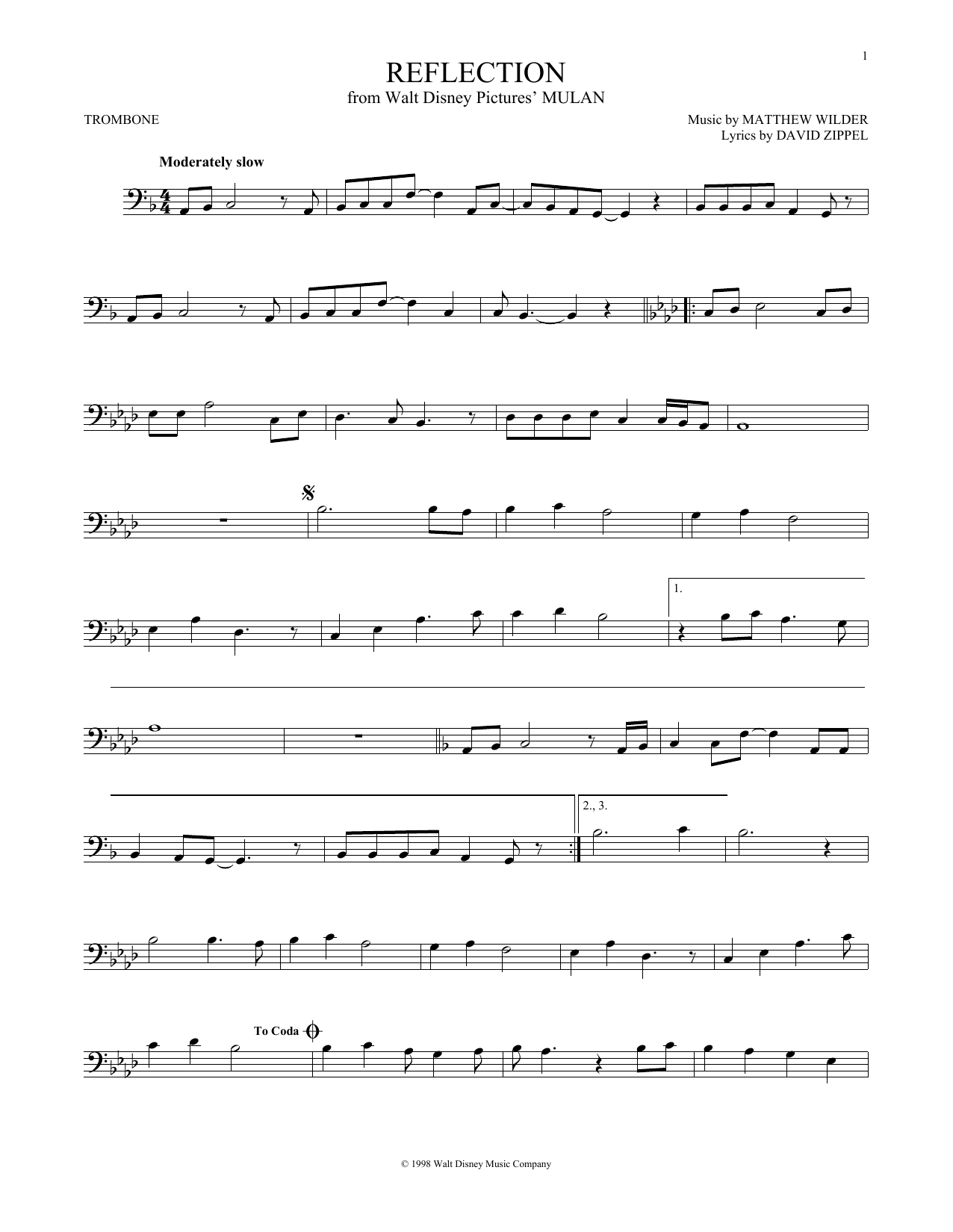 Product gallery: Page 1 of 1 Reflection (Pop Version) (from Mulan), Christina Aguilera