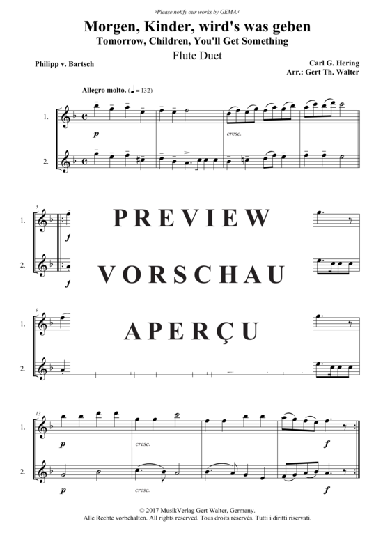 Produktbild zu: Morgen, Kinder, wird´s was geben Carl G. Hering