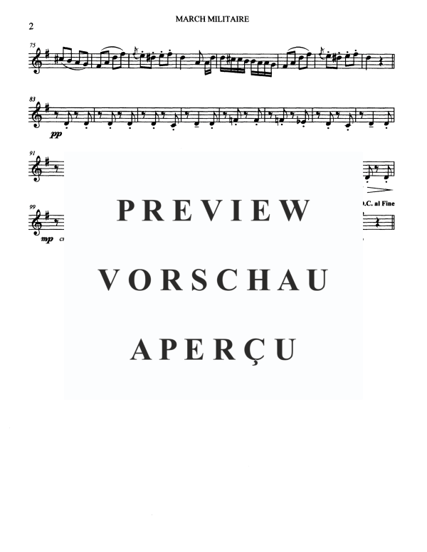 Produktgalerie: Seite 9 von 11 Marsch Militaire, , Blechbläserquartett