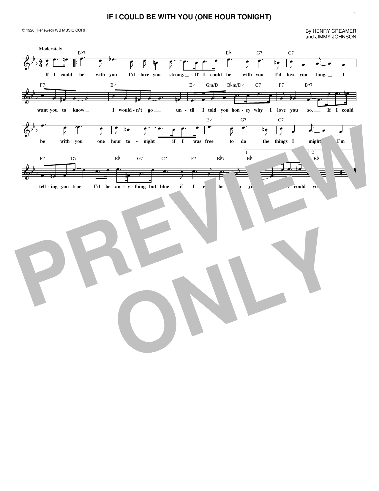 Product gallery: Page 1 of 1 If I Could Be With You (One Hour Tonight), Jimmy Johnson