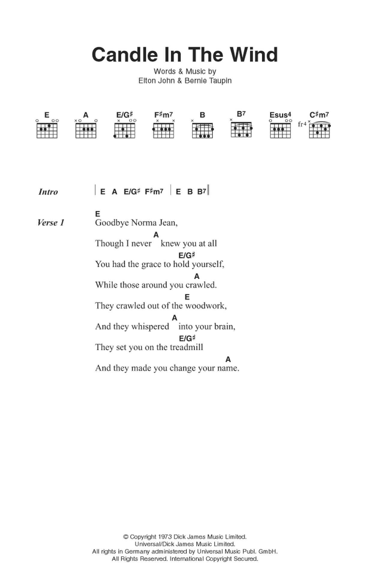 Produktbild zu: Candle In The Wind