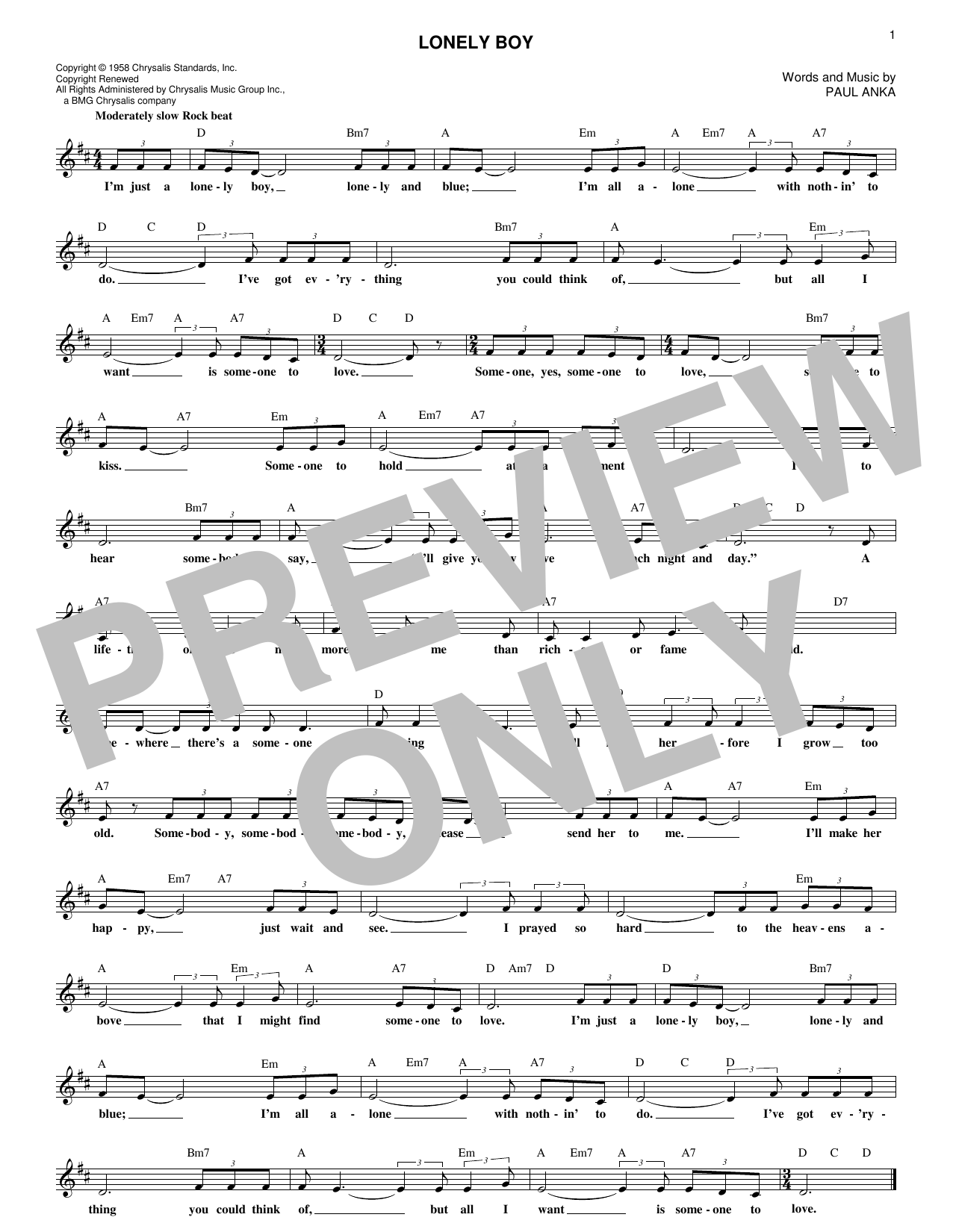 Produktbild zu: Lonely Boy