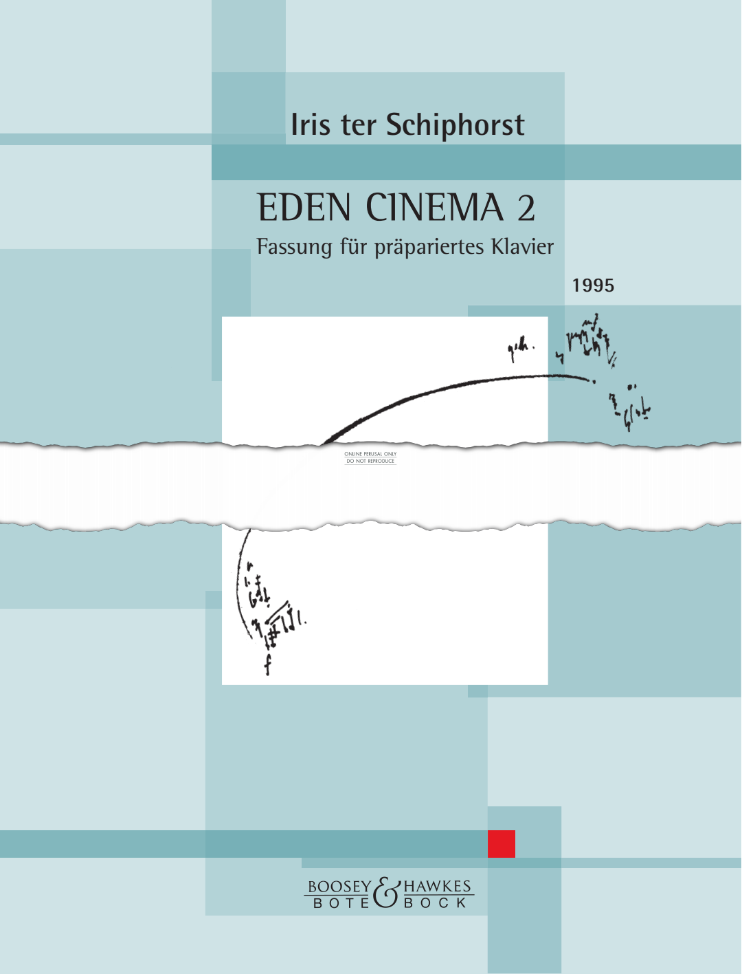 Product picture to: Eden Cinema 2 from 'Fassung für präpariertes Klavier'