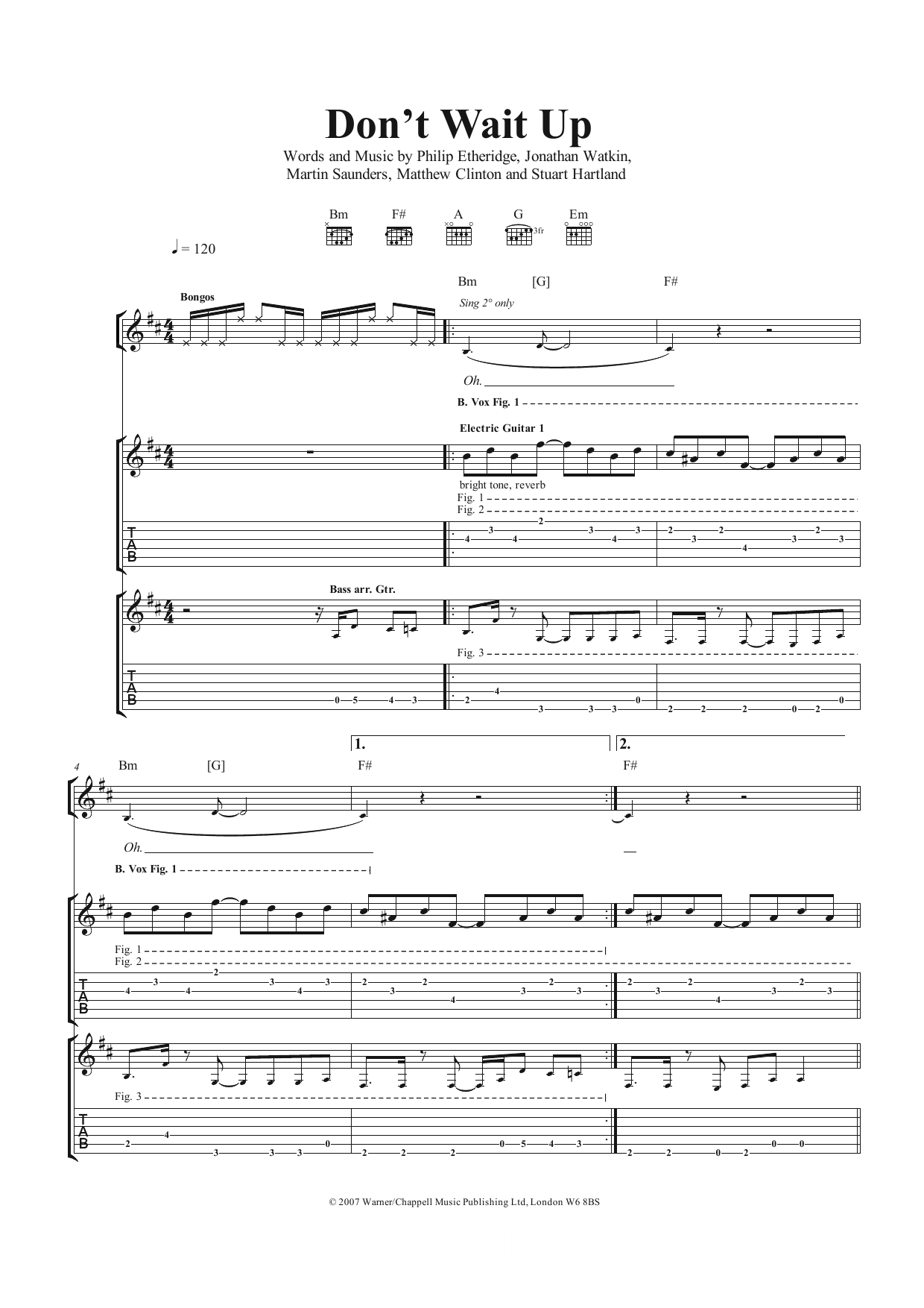Produktgalerie: Seite 1 von 1 Don't Wait Up, The Twang, Gitarre