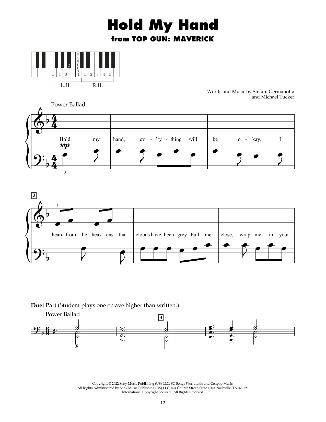 Product gallery: Page 1 of 1 Hold My Hand, Lady Gaga
