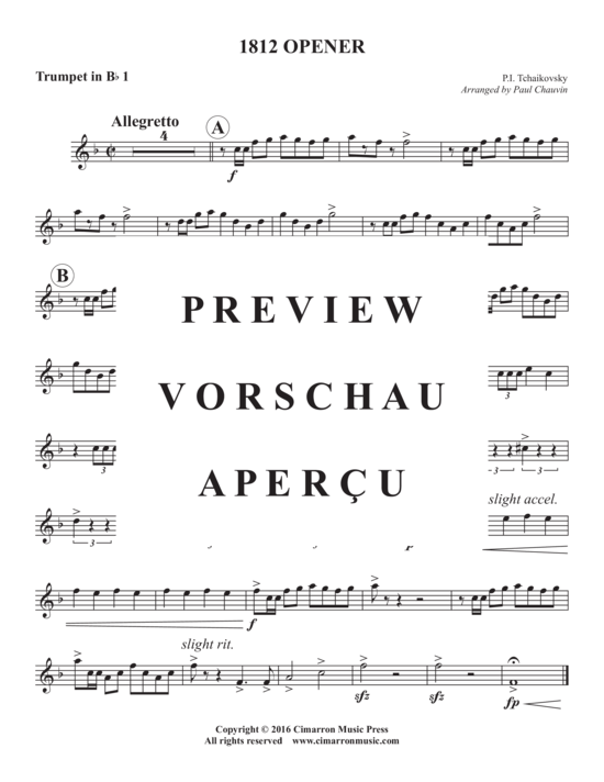 Produktgalerie: Seite 6 von 10 1812 Opener , , (Blechbläserquintett)