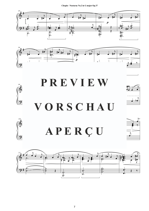 Product gallery: Page 8 of 10 Nocturne No. 2 in G major Op. 37, , Solo Piano