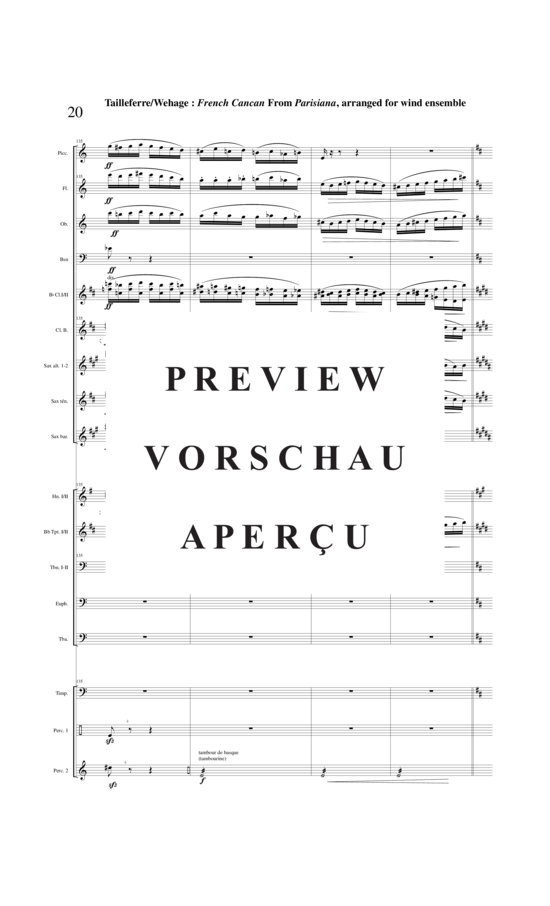 Product gallery: Page 21 of 21 Final : Galop French Cancan from Parisians , , (mixed ensemble/woodwinds and brass + percussion)