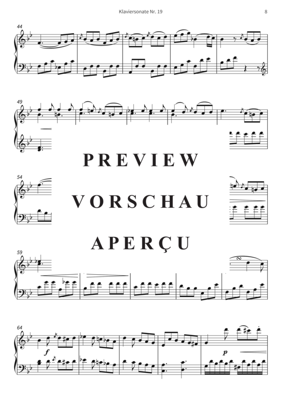 Product gallery: Page 11 of 15 Klaviersonate Nr. 19 - op. 49, Nr. 1 , , Piano Solo