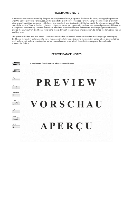 Product gallery: Page 4 of 11 Concertino, , (tuba solo and big band)