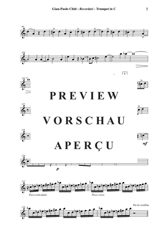 Produktgalerie: Seite 16 von 21 Ricordari , , (Trompete in C oder B + Orgel)
