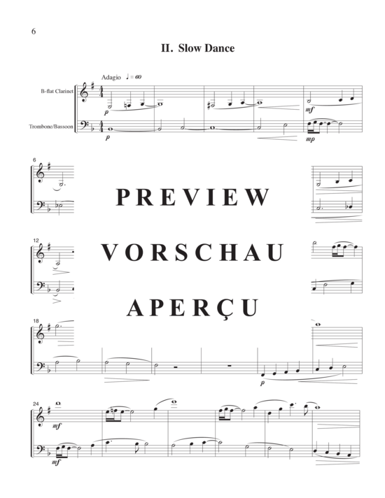 Product gallery: Page 8 of 21 Three Dances , , (clarinet and trombone)
