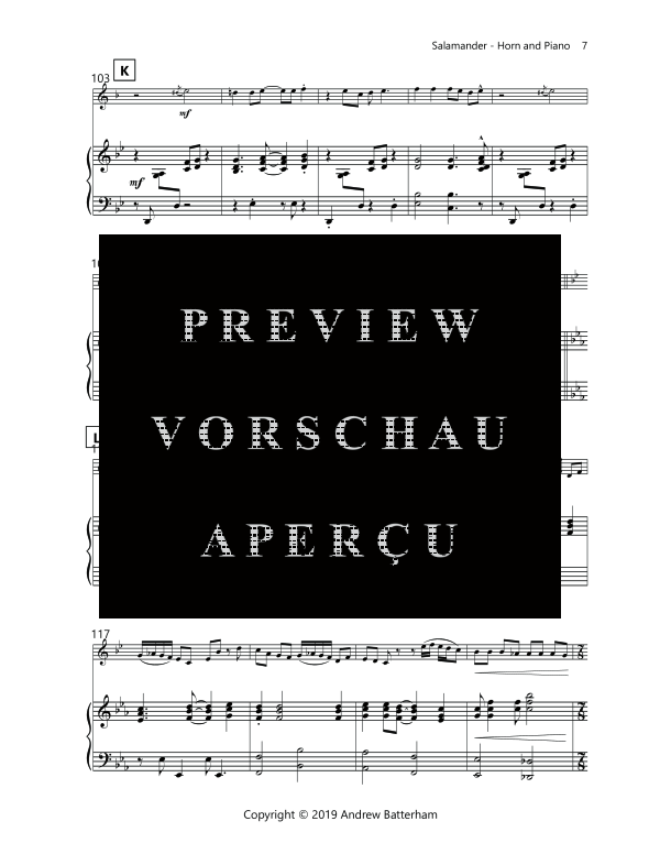 Produktgalerie: Seite 11 von 11 Salamander, , (Horn in F und Klavier)
