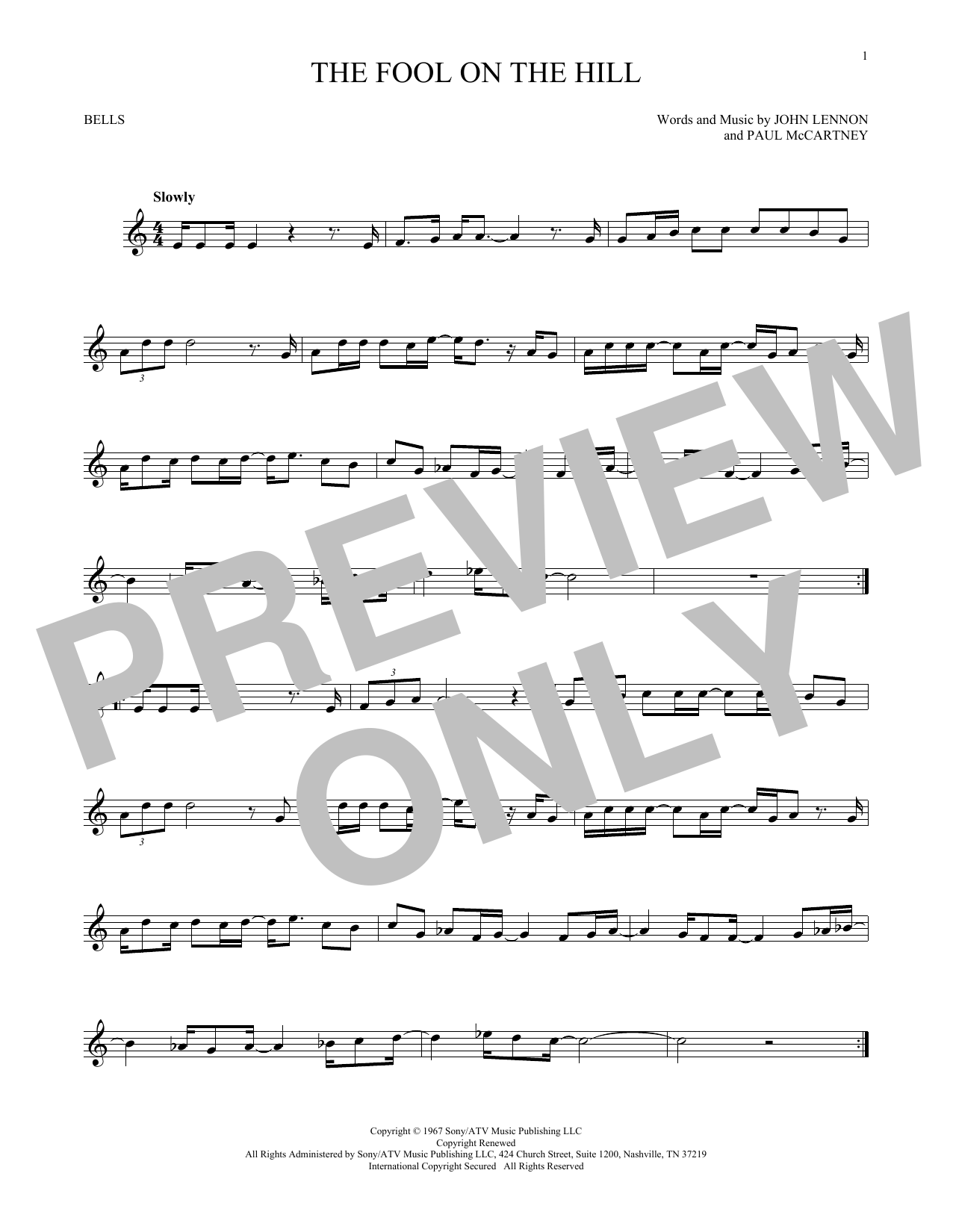 Produktgalerie: Seite 1 von 1 The Fool On The Hill, The Beatles, Percussion