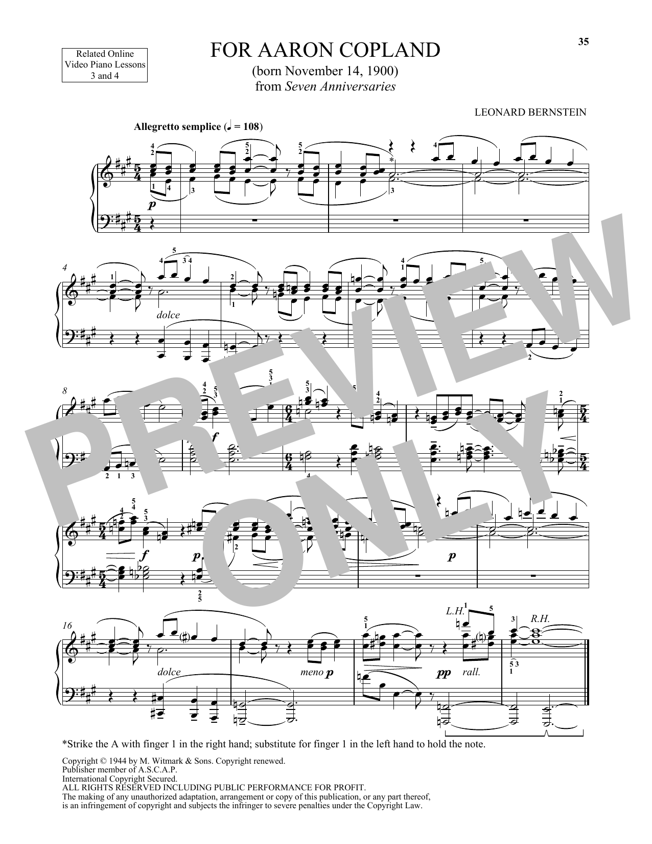 Product picture to: For Aaron Copland