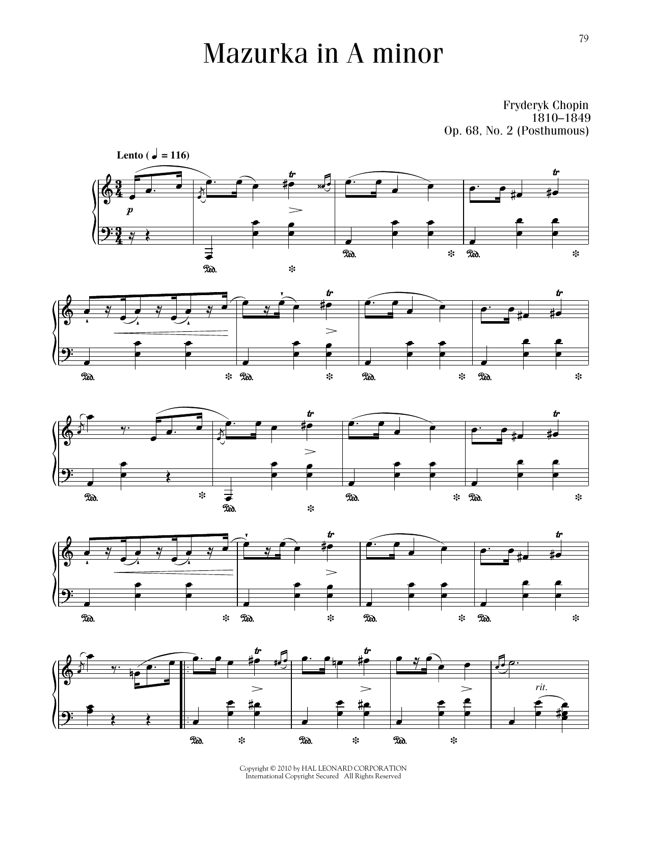 Product picture to: Mazurka, Op. 68, No. 2