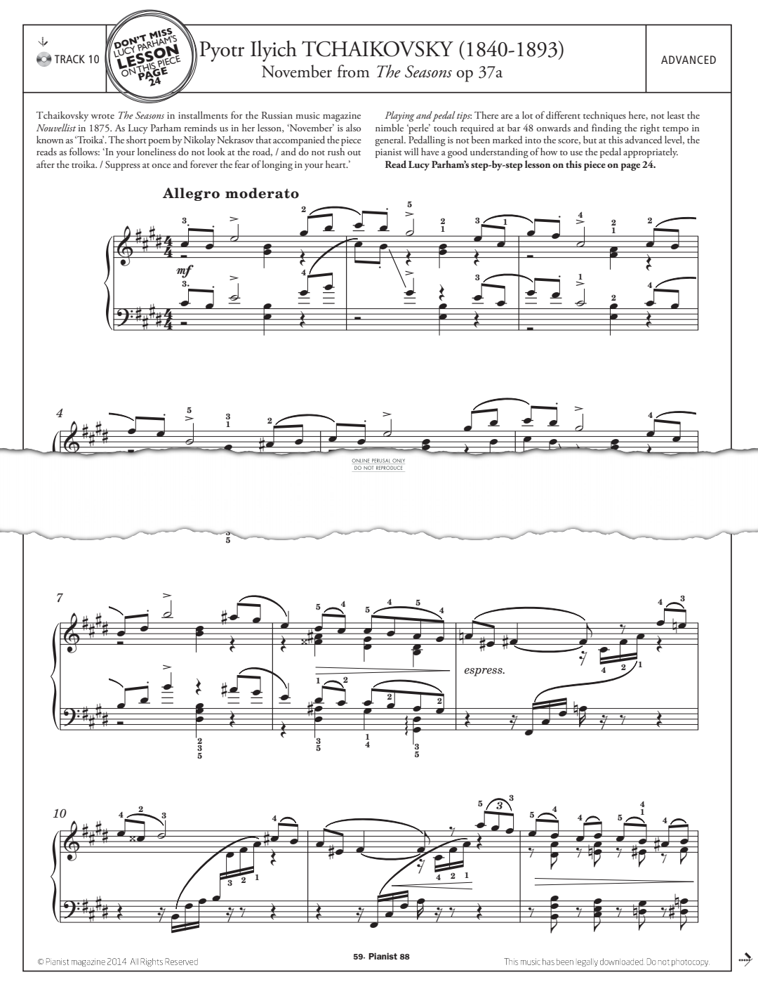 gallery: November (from 'The Seasons Op.37a'), Pyotr Ilyich Tchaikovsky