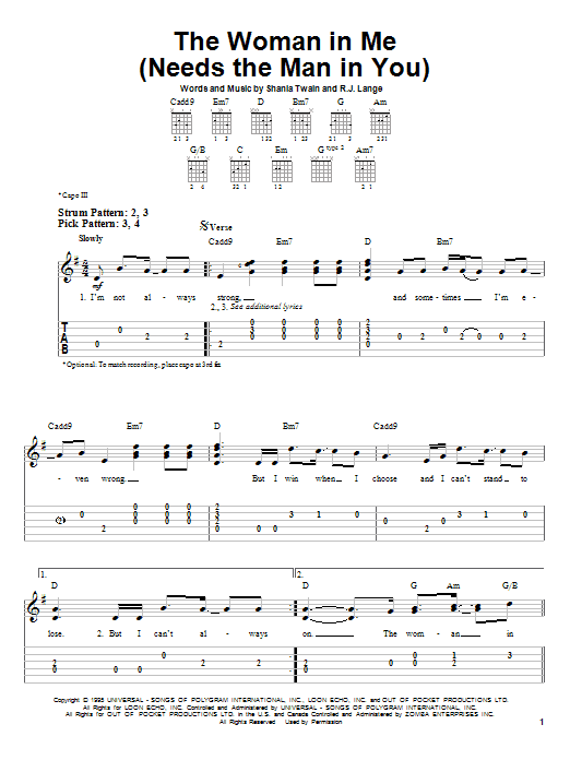 Produktbild zu: The Woman In Me (Needs The Man In You)
