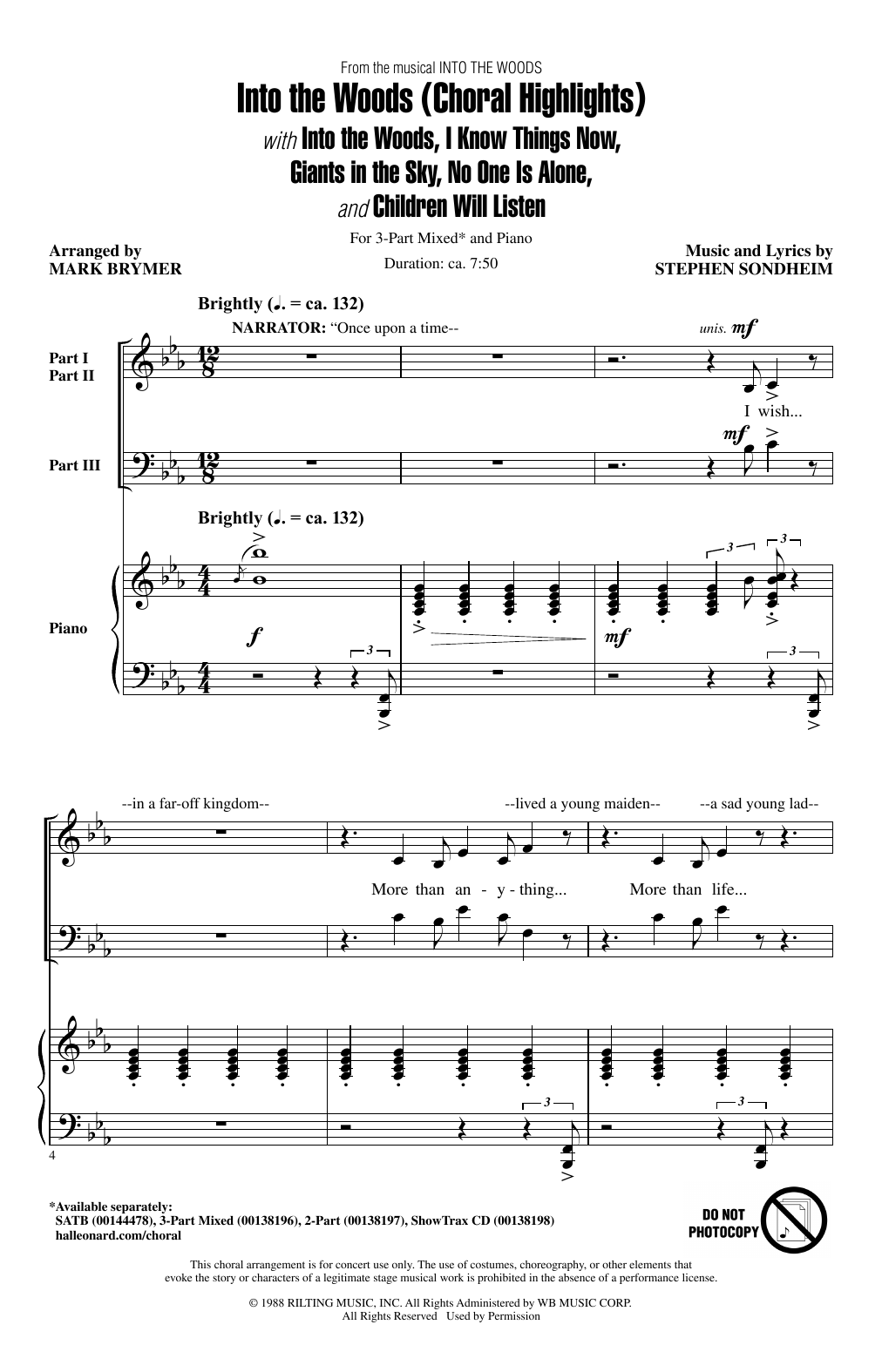 Product picture to: Into The Woods (Choral Highlights)