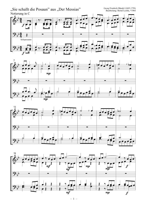 Produktbild zu: Sie schallt die Posaun aus: Der MessiasGeorg Friedrich Händel