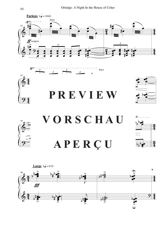 Product gallery: Page 11 of 13 A Night In the House of Usher , , Piano Solo