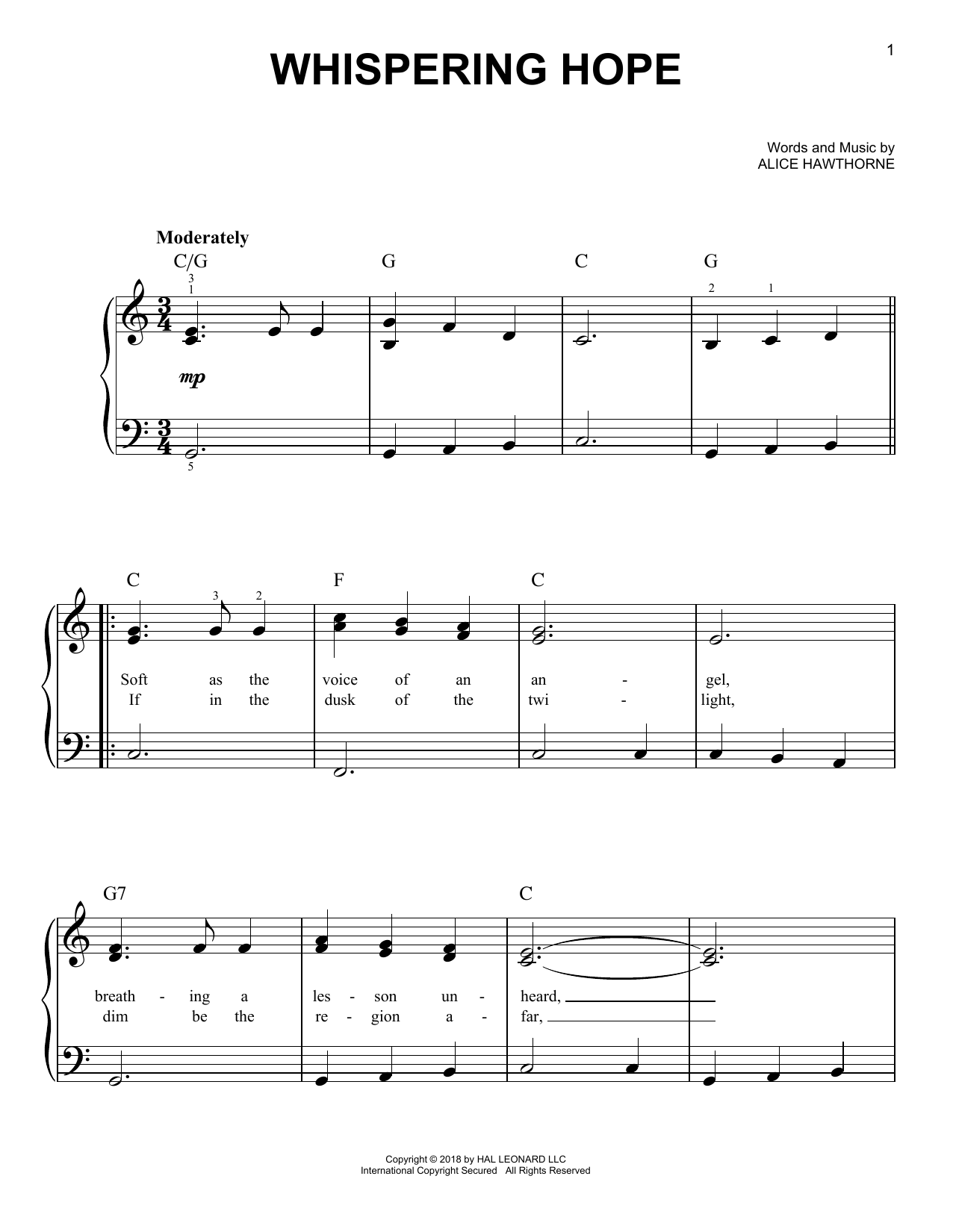 Produktbild zu: Whispering Hope