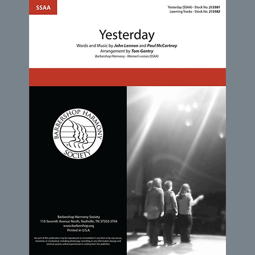 Produktbild zu: Yesterday (arr. Tom Gentry)
